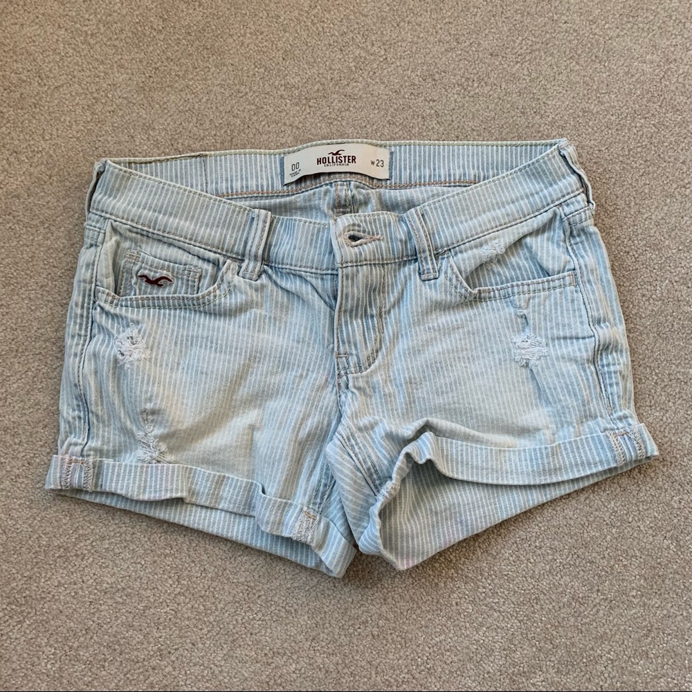 Low rise jean short